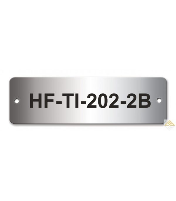 Stainless Steel Name Plate 100mm x 30mm