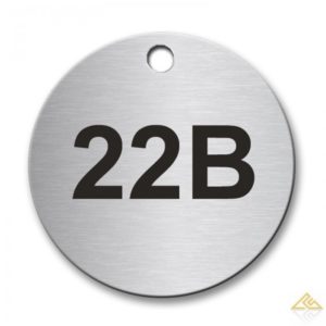 Circular 40mm Stainless Steel Tag