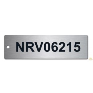 Stainless Steel Tag 140mm x 40mm