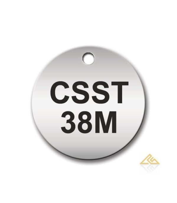 Circular 38mm Stainless Steel Tag