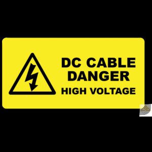 Danger DC Cable High Voltage