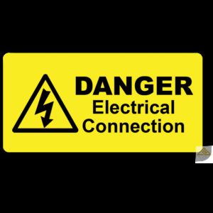 Danger Electrical Connection Label