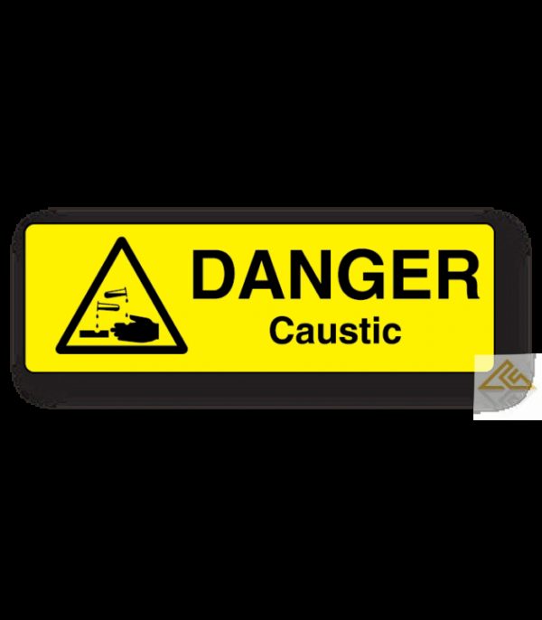 Danger Caustic Label