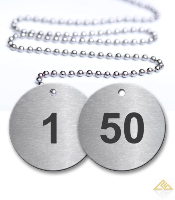 1-50 Pre-Defined Numbered Tags