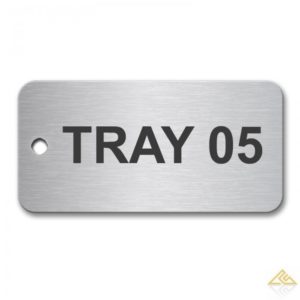 Stainless Steel Tag 50x25mm (Brush Polished)