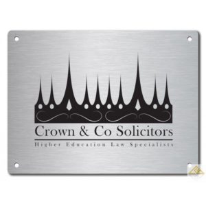 Stainless Steel Name Plate 400mm x 300mm